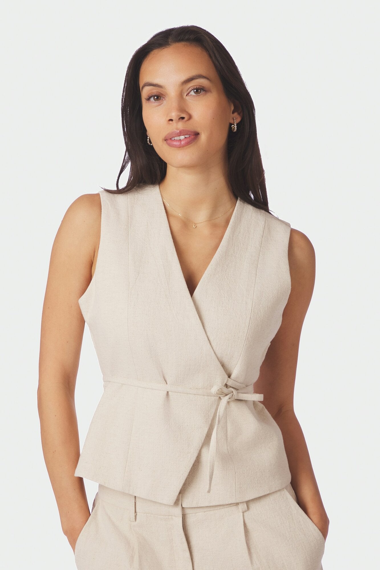 Samara Ramie vest - Natural